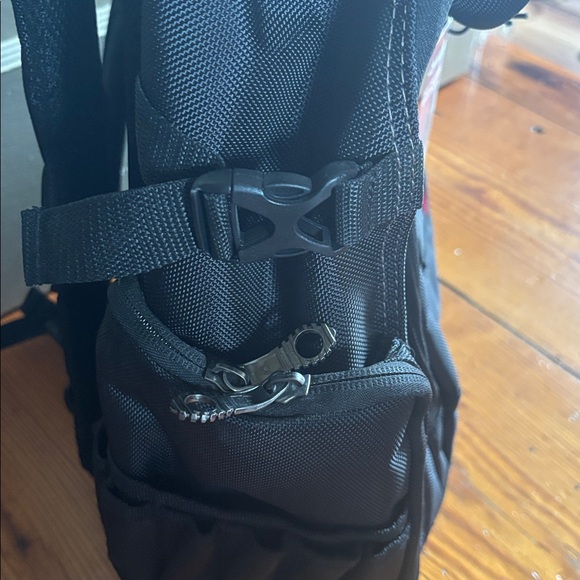 Sky Black Backpack with Red Trim - Picture 6 of 6